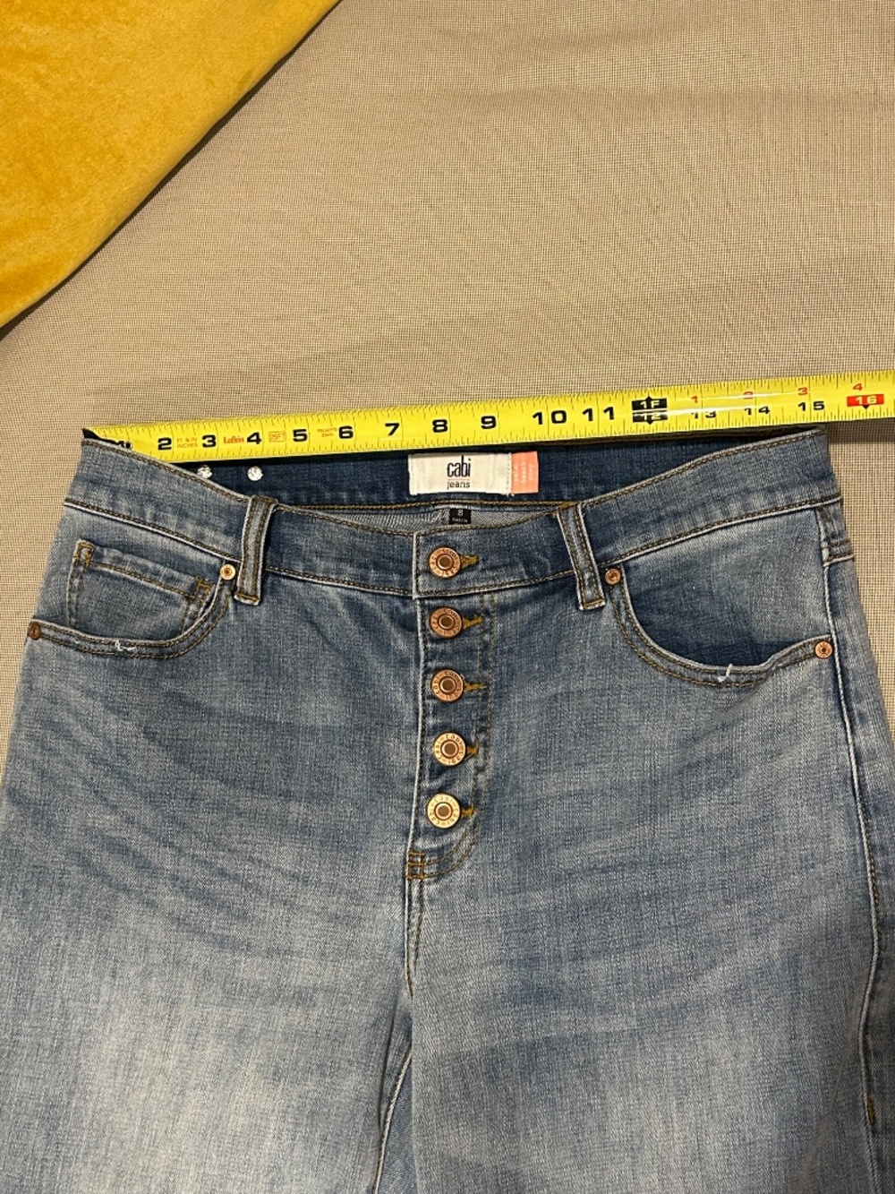 Cabi Palm Beach Crop in Denim Size 8 - Picture 13 of 16